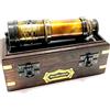 RK NAUTICAL INSTRUMENT Dollond London - Telescopio vintage in ottone con scatola di legno, stile 1920, da collezione