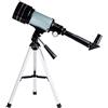 YangRy Portable Travel Telescope for Adult,70mm Refractor Telescope with Tripod & Finder Scope,Fully-Coated Glass Optics,1.5X Erecting Eyepiece 3X Barlow Lens YangRy