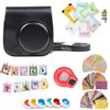 JXE - Kit di accessori per fotocamera istantanei 8 in 1 per fotocamera da appendere alla parete, pellicola adesiva compatibile con Fujifilm Instax Mini 8 8 + 9 fotocamere -BK