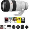 Sony Obiettivo FE 70-200 mm f/2.8 GM OSS II per attacco E, obiettivo full frame professionale con filtro di protezione UV da 77 mm, scheda di memoria Extreme PRO da 64 GB, kit software Corel e panno