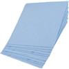 TEHAUX Rimuove Polvere Blu Panni in Microfibra 80 Pezzi Formato Portatile per Pulizia Occhiali e Schermi per Lente, Fotocamera e Tablet