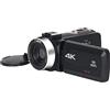 DIGNIFE Videocamera, Videocamera Full 4K Videocamere digitali professionali Streaming live Fotografia 18X Registratore Vlog Webcam Ultra HD(32G SD Card,Standard)