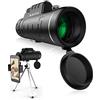 WANWEN Telescopio monoculare, monoculare HD ad Alta Potenza 40X60 con Supporto per Smartphone Aggiornamento treppiede Monoculare Impermeabile con Prisma Fmc Bak4 Resistente e Chiaro Dual Focus per