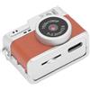 Asixxsix Mini Fotocamera del Portachiavi, Fotocamera Digitale retrò FHD 1080p con Schermo a Colori da 0,96 Pollici, Scheda da 64 GB, 4 Filtri, Luce LED, Porta di Tipo C (BROWN)