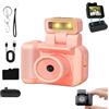 Generic Gen.2 Mini Retro Keychain Camera, Divertimento Tascabile Con Stile Vintage Con Flash Flip A 90° E Modalità 6 Filtri, Schermo Hd 1080p, Facile Da Catturare Il Momento Meraviglioso (Pink)