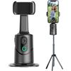 Générique Stabilizzatore Del Telefono per Video Registrazione - AI Gimbal Selfie Mobile Rotante A 360 Gradi | Riconoscimento Facciale senza Applicazione Aiutando Fotografia Vlogging Attività Di