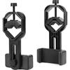 Masyrt Supporto per Telefono Telescopico Attacco per Fotocamera Binoculare 16X7X4 Supporto per Telefono in Plastica Nera per Binocolo Telescopi Astronomici Monoculari