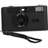 BELLIFFY Fotocamera a Pellicola Vintage Nera Riutilizzabile Flash Integrato | Compatibile Pellicola 35mm, Corpo in Abs, senza Batteria, Stile Retrò per Scatti Quotidiani