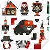 DIYthinker Bear Vodka fisarmonica Doll Russia occhiali di pulizia del pulitore dello schermo in camoscio tessuto 2PCS