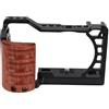 Yunseity Gabbia PER Fotocamera Con Manico a, Attrezzatura PER Fotocamera a Lega Di Alluminio Con FORI PER VITI DA 1/4 E 3/8 POLLICI PER A6400 A6300 A6100 A6000