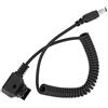 LICAEVEY D TAP MASCHIO a DC 5,5x2,5 Mm Cavo a Spirale Ad Angolo Destro per Alimentazione della Fotocamera DSLR, Compatibile con il Supporto a V, la Pastella Bauer, i Monitor HD, le