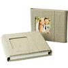 Elegantdisk Custodia per DVD e USB per matrimonio, in tela di lino grigio