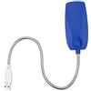 CFTGIW Lampada da Lettura Portatile a Collo di Cigno USB 28 LED Flessibile da 5 V con Interruttore Nera e Facile da Trasportare Aggiunge Tocco Sofisticato Mentre (BLUE)