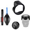 Generic Set di accessori per fotocamera Nikon D7500 D5600 D5300 con Nikon AF-P DX NIKKOR 18-55mm f/3.5-5.6G VR Lens incluso HB-N106 Reversibile paraluce obiettivo, copriobiettivo, penna di pulizia, pompa