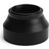 XUMIUZIY Cappuccio di Lente da Camera Evitare il Danno Pieghevole Tre Lenti a Campana per Teleobiettivi Telecamere di Gomma Ad Angolo Largo (49 mm)