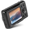 EIMSOAH Videocamera Digitale da 16 MP Videocamera con Zoom 16X HD 720P 30 FPS, Piccola Fotocamera Portatile, Schermo da 2,4 Pollici, Mini Videocamera, per Avventure e Viaggi (Nero)