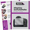 dipos 2x Pellicola Protettiva trasparente per Nikon D 5600 | Si adatta perfettamente, ultra sottile, antigraffio, senza bolle, compatibile con cover, anti impronte, autoadesiva