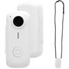 Plyisty Mini Videocamera Indossabile, Videocamera Action Cam Delle Dimensioni Di Un Pollice, Registrazione POV 1080P A Mani Libere, Wifi, APP, Retro Magnetico, Con Cordino