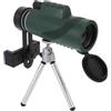 HOMSFOU Telescopio Monoculare 80x100 Portatile Lente Fmc e Prisma Bak-4 | Obiettivo 100mm, Pupilla D'uscita 6mm e Distanza 15mm, per Concerti e Osservazione del Paesaggio