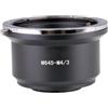 Generico Compatibile for Olympus PL1 P2 GF1 GH4 M645-M4/3 Mamiya 645 a Micro Quattro Terzi Mirrorless Adattatore for obiettivo fotocamera