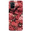MUTOUREN Cover per Oneplus 8T Custodia in Silicone TPU Trasparenti Ultra Sottile Antigraffio Antiurto Protettivo Case con Pellicola Proteggi Schermo, Rosa Rossa