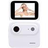 XUMIUZIY Action Camera con Schermo Ribaltabile 1080P HD Sport Camera Adventure con Grandangolo da 143°, Anti-vibrazione, per Streaming Live, Ciclismo, Sci, Escursionismo (WHITE)