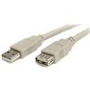 StarTech.com USBEXTAA10 Cavo Prolunga USB 2.0 da A ad A, M/F, 3 m, Beige