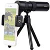 Ausla Telescopio Monoculare 4K 10-300x40mm, Ingrandimento 10x-300x con Obiettivo da 40 Mm, Supporto per Telefono, Mini Treppiede per Birdwatching, Concerti, attività All'aperto