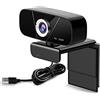 SHEHUALI Webcam, SH003. Mini PC USB. Webcam 2.0. MP. Videocamera for laptop desktop con microfono USB Con microfono USB