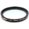 vhbw filtro UV universale per obiettivi di fotocamere con attacco da 39mm - Filtro protettivo, nero