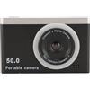 Plyisty Fotocamera Digitale, Fotocamera Compatta Portatile 2.4 -pollice Tipo Cype C Carico 40 MP 8x Digital Zoo 1080p per Selfie (grigio argento) (Roseo) (BLACK)
