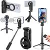 NNBWLMAEE 4-in-1 Multifunctional 360° Rotation Magnetic Selfie Stick, 2025 New Mini Selfie Stick Tripod with Wireless Remote Control, Portable Retractable Phone Travel Stand for Phone Android All Series (1PC)