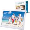 POADGBCN Cornice digitale multifunzione da 12/13/17 pollici Display HD Album elettronico for la casa l'ufficio(Silver,12inchs)