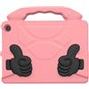 Horett Custodia protettiva per tablet in EVA, robusta e resistente agli urti, manico pieghevole rotante, cover lavabile, per HD10 2021 2023 (Rosa pesca)