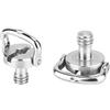 Leofoto Torque Master - Confezione da 2 viti per treppiede, in acciaio inox, con anello a D da 1/4