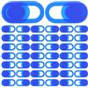 LRXIYODE Copertura Scorrevole per Webcam PC in Plastico Blu, 100 Pezzi | Laptop e Computer, Design Ultrasottile 0, 04 Pollici, Scorrimento Fluido e Resistenza ai Graffi