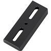 Generic Accessori per telescopi Piastra a coda di rondine Piastra in metallo nero 100mm con viti Guida Specchio Accessori for telescopio astronomico
