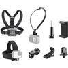 RASTKY Supporto per il Torace, Set di Accessori per Fotocamera Sportiva Professionale con Fascia Toracica, Supporto per il Collo, Fascia per la Testa, per Escursioni in Bicicletta in