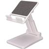 Tomantery Supporto per Cellulare Bianco Regolabile, Design Ergonomico per Tablet da 12,9 Pollici Massimo, Supporto Universale per Telefono Cellulare da Scrivania, Staffa Pieghevole per Telefono da