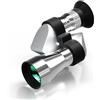 TIEOAXFT Telescopio monoculare compatto 8X20 for adulti, mini portatile con adattatore for smartphone for birdwatching e pesca(Silvery Holder820)