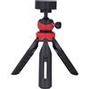 Plyisty Mini Monte Satellitare, Kit di Montaggio Treppiede con Regolazione angolo a 360 Gradi, Altezza Regolabile, Carico Fino a 2,2 Libbre, per Mini Antenna (Adattatore nero)