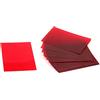 Othmro Occhiali 3D minimalisti in resina rosso-rossa con filtro di correzione del colore per TV 3D, cinema, visualizzazione DVD