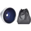 Yosoo Health Gear Obiettivo Fisheye Super Fisheye Obiettivo Fisheye per Videocamera, Obiettivo Fisheye Aggiuntivo 37 Mm 0,25X Ampio Angolo di Visione con Funzione di Ripresa Macro Ravvicinata,