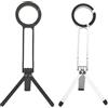 Generico Magnetic Phone Tripod - Foldable Aluminum Stand Holder, Strong Magnetic Mount Support System, Adjustable Mobile Device Grip Base | For Home Desk Office Video Call Outdoor Viewing Streaming Use