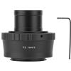 Mtlavishness Adattatore per montaggio telescopico da 25 pollici 7.0 × 7.0 × 7.0 T2-M4 3 Metal. Adattatore per montaggio telescopico da 25 pollici per 3 fotocamere T2-M4 3 4 3 T-Ring