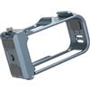 Oxxggkao Alloggiamento resistente per gabbia per fotocamera in miniatura, compatibile con microfono esterno e luce lampeggiante, alloggiamento per telaio in lega di alluminio per vlogging rig a sgancio rapido