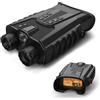 Generic Binocolo per visione notturna per adulti con pulsanti retroilluminati a colori 4x ottici 8x digitale 250 Distanza di visualizzazione 3 0 pollici IPS Schermo oculare in vetro 5200mAh Batteria