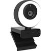 DMETE Telecamera per videoconferenza 1080p Webcam 6. 0fps. Autofocus. HD Web Telecamera con telecamera ad anello microfono for Pc Fotocamera informatica per grandi sale riunioni(1080P 60FPS)