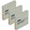 vhbw 3x batteria compatibile con Fujifilm FinePix F455, F420, F402, F650, F480, F470, F460, F610, F710, F700 fotocamera (500mAh, 3,6V, Li-Ion)