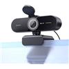 LEIYTFE Webcam Per Computer 4K Telecamera Per Sale Conferenze Ultra HD F/1.8 Per Video, Microfono Integrato E Copertura Per La Privacy, Webcam USB Con Angolo Regolabile(4K)